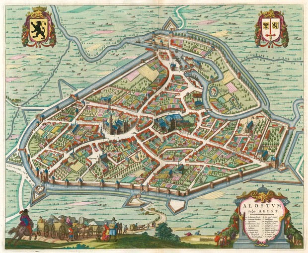 Aalst historical map